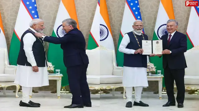 GIFT City से यूरेनियम तक... उज्बेकिस्तान में PM मोदी की मिर्जियोयेव से मुलाकात, भारत को मिला सर्वोच्च सम्मान