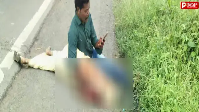 पत्नी का शव गोद में लेकर रोता रहा पति, इंदौर बायपास पर दर्दनाक हादसा, ट्रक की टक्कर से महिला की मौत