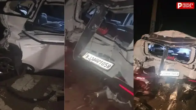 झुंझुनूं में तेज टक्कर के बाद मची चीख-पुकार, कार सवार 2 लोगों की मौत, 4 घायल