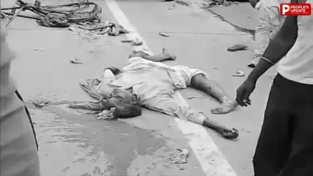 वाराणसी में तेज रफ्तार ट्रक का कहर, बुजुर्ग और किशोर को मारी टक्कर, 300 मीटर तक घसीटा, सिर सड़क पर चिपका, दर्दनाक मौत, चालक फरार