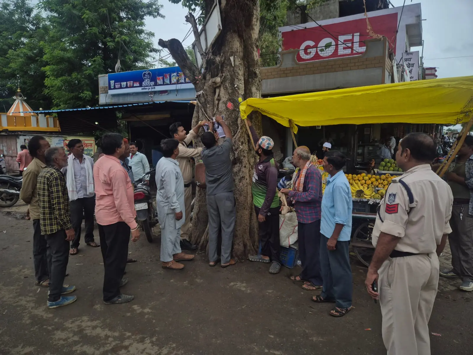 बाड़ी पुलिस ने चलाया नशा मुक्ति जनजागरूकता अभियान, बस-ऑटो में लगाए जागरूकता पोस्टर