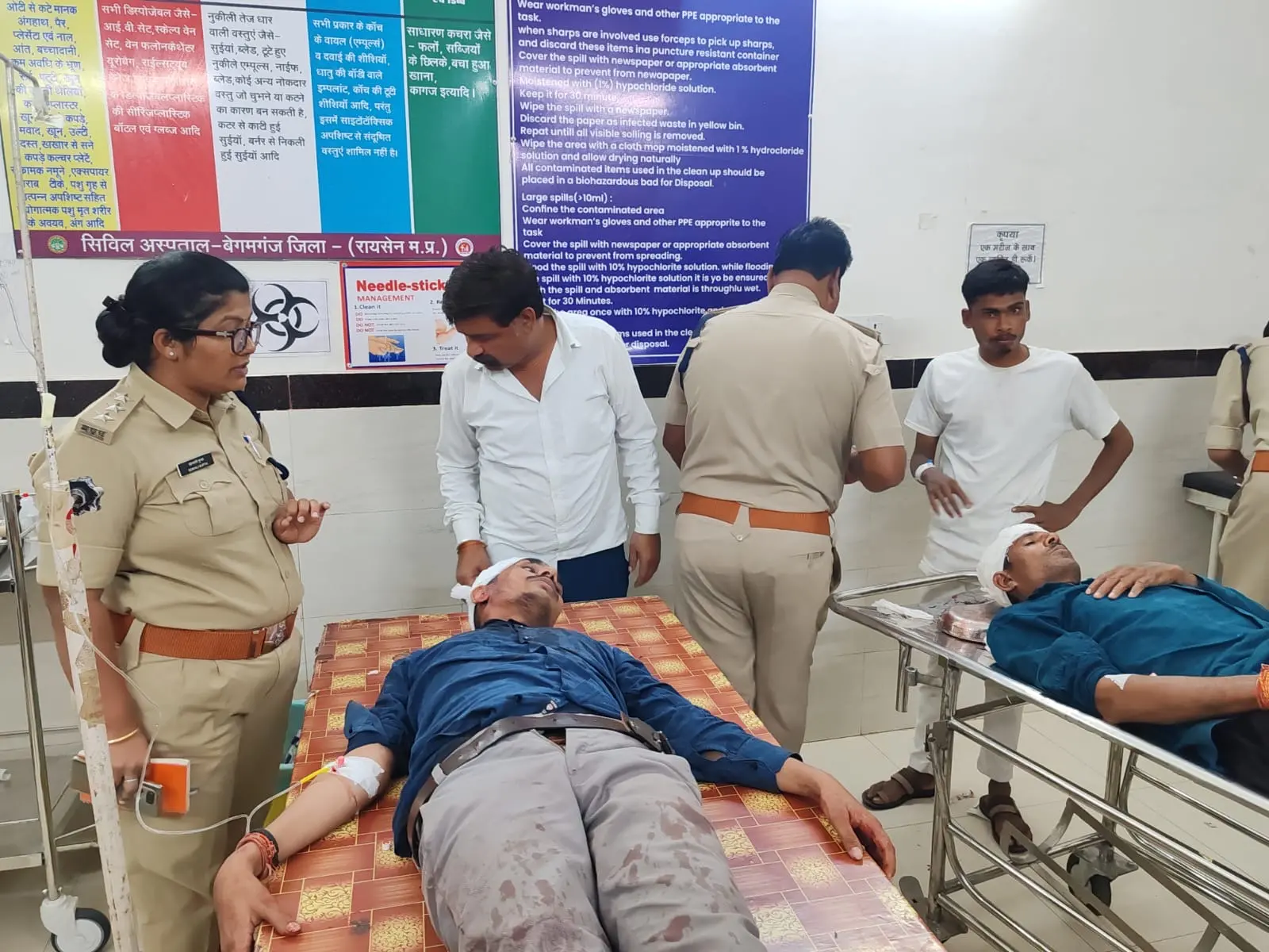 बेगमगंज में खूनी संघर्ष; धारदार हथियार और लाठी-डंडे चले,8 घायल 3 की हालत गंभीर