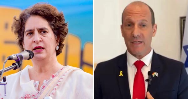 इजराइल के राजदूत ने प्रियंका गांधी के नरसंहार आरोपों को बताया झूठ, कहा- गाजा में मौतों के पीछे हमास जिम्मेदार