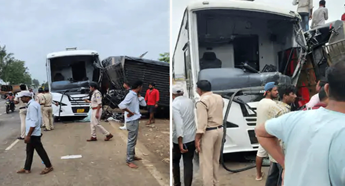 भोपाल-इंदौर हाईवे पर बड़ा सड़क हादसा : दो बसों की टक्कर में चार्टर्ड पलटी, कई यात्री घायल