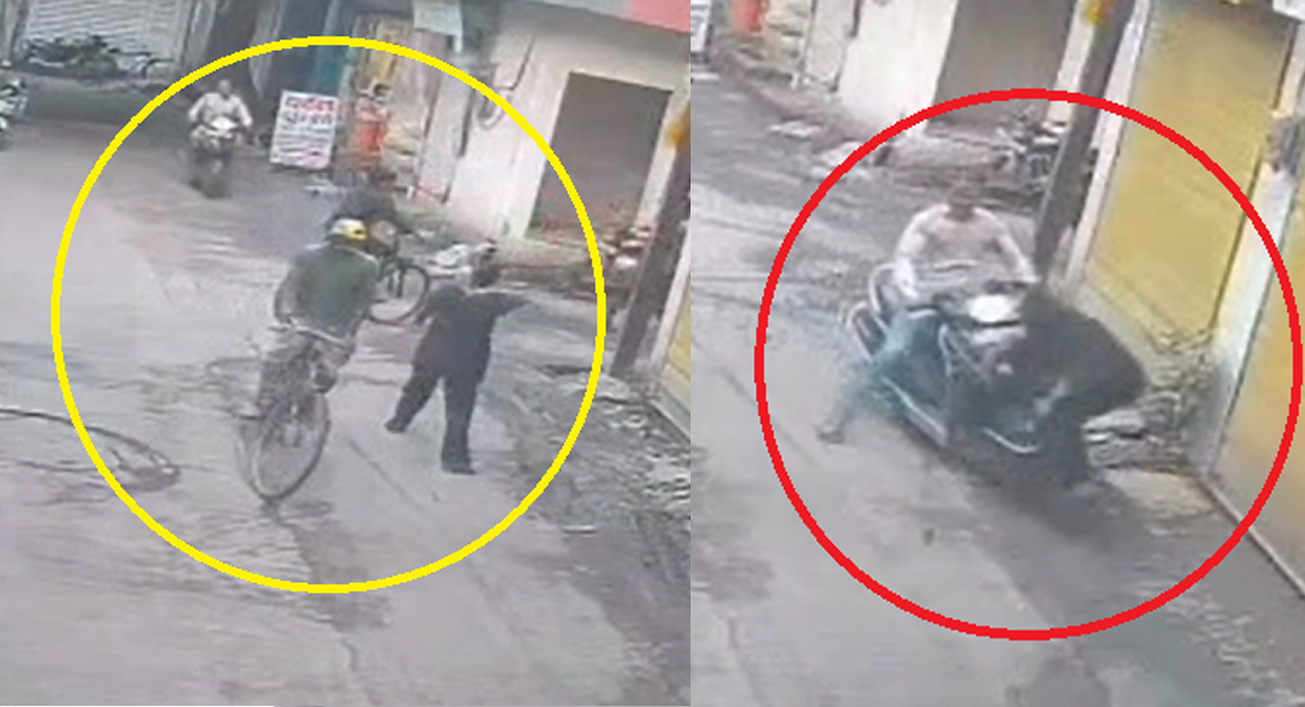 प्रेमी ने प्रेमिका को मारी टक्कर:-साथ रहने का बना रहा था दबाव,सीसीटीवी मे घटना कैद