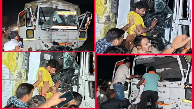 इंदौर के बिचौली हप्सी ब्रिज पर देर रात भीषण हादसा… सीमेंट से भरा ट्रक खड़े वाहन में घुसा, चालक फंसा