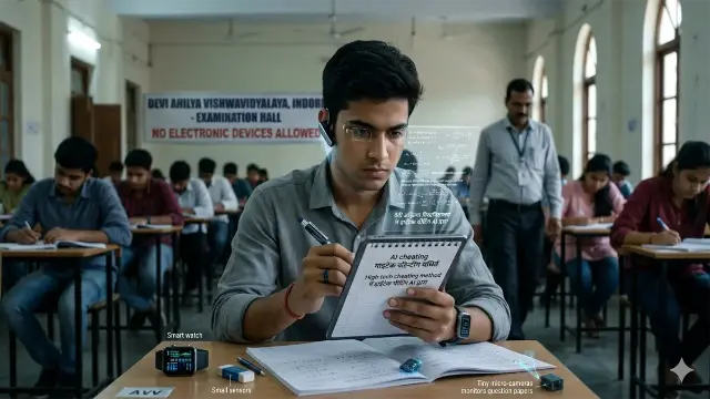 DAVV में हाईटेक चीटिंग का खुलासा,50 केस आए सामने