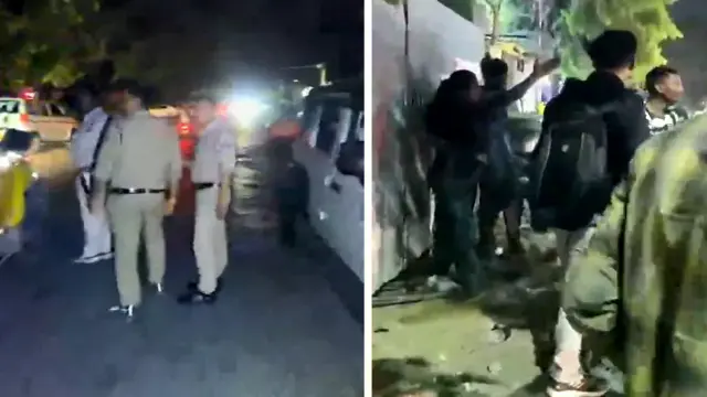 महिला बाउंसर और पति को पीटा