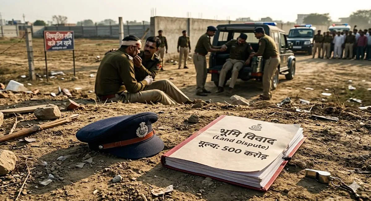 पुलिस पर हमला, दो जवान गंभीर घायल