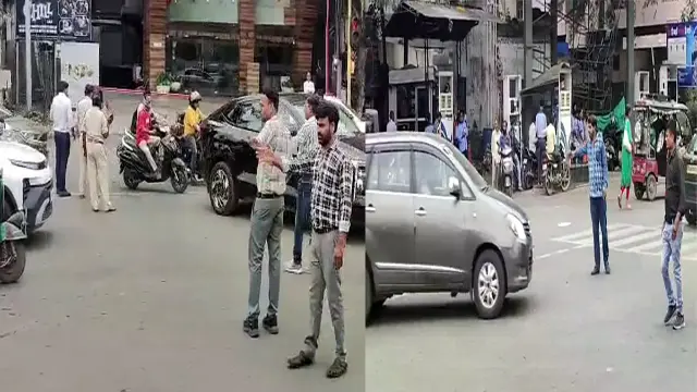 जब कलम छोड़ सड़क पर उतरे पत्रकार:रीगल का जाम कराया सुचारु,पुलिस के साथ मिलकर संभाली व्यवस्था