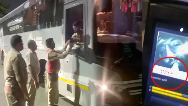 नशे में वोल्वो बस दौड़ा रहा था ड्राइवर:खजराना पुलिस ने 30 यात्रियों की बचाई जान