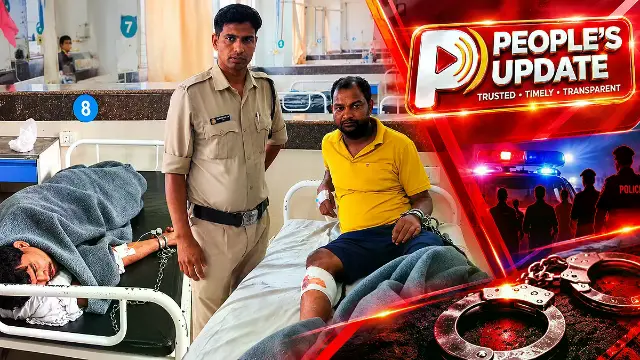 उज्जैन में हत्याकांड के आरोपियों का शॉर्ट एनकाउंटर, पुलिस वाहन से कूदकर भागे तो पैरों में लगी गोली