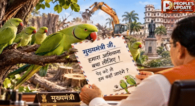 मुख्यमंत्री जी, हमारा घर बचा लीजिए:- इंदौर के रानी सराय के तोतों की चिट्ठी वायरल, पेड़ों पर संकट से उजड़ने का डर