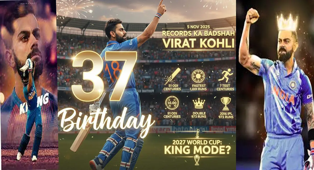 37 के हुए रिकॉर्ड्स के बादशाह विराट कोहली, क्या 2027 विश्व कप में भी दिखेगा किंग मोड?