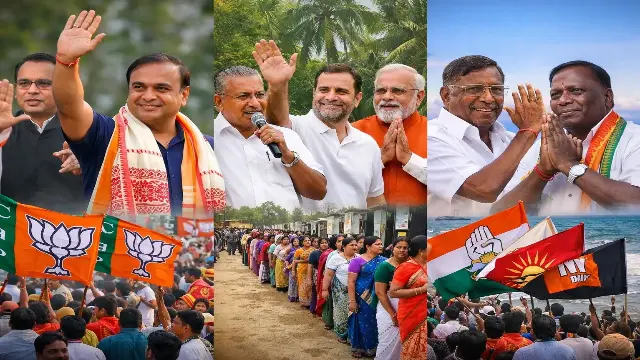 असम, केरल और पुड्डुचेरी में कल वोटिंग, राजनीतिक दलों की प्रतिष्ठा दांव पर