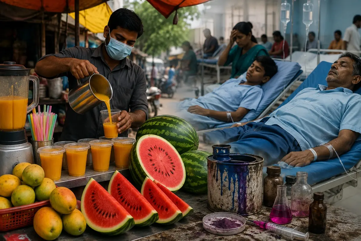 कपड़े और चमड़ा रंगने वाले केमिकल फलों को बना रहे ‘जहरीला’