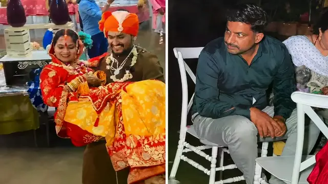 जलमग्न मंडप में लिए सात फेरे, दूल्हे ने गोद में उठाकर निभाई रस्में