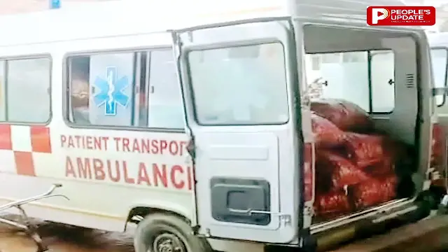 नई एम्बुलेंस में पुणे से दिल्ली ले जाई जा रही थी प्याज, ‘पीपुल्स समाचार’ की खबर पर हुई जांच