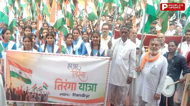 खिलचीपुर में तिरंगा यात्रा से गूंजा राष्ट्रप्रेम का संदेश, भारत माता के जयघोष से उत्साहित हुआ शहर
