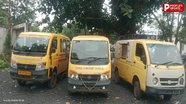 वाहन चैकिंग-माचलपुर में स्कूल बसों केे दस्तावेज नहीं मिले; 30 हजार रुपए का जुर्माना, ओवरलोडिंग वाले 3 'मैजिक' जप्त