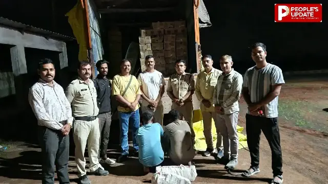 सीमेंट की आड़ में गुजरात जा रही थी 41 लाख की शराब; ट्रक में बनाया था गुप्त गोदाम, सीहोर पुलिस ने 325 पेटी पकड़ी