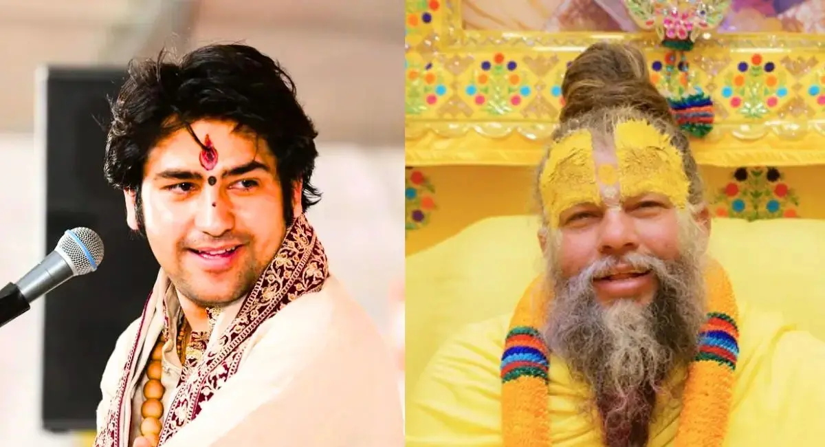 वृंदावन की पावन भूमि पर पहुँचे बागेश्वर धाम सरकार... प्रेमानंद महाराज से हुई आत्मीय भेंट