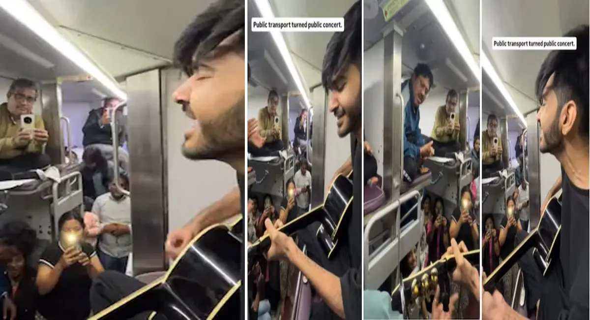 ट्रेन में पहली बार ऐसा नजारा, स्टोन कीज बैंड की लाइव प्रस्तुति ने जीता दिल 