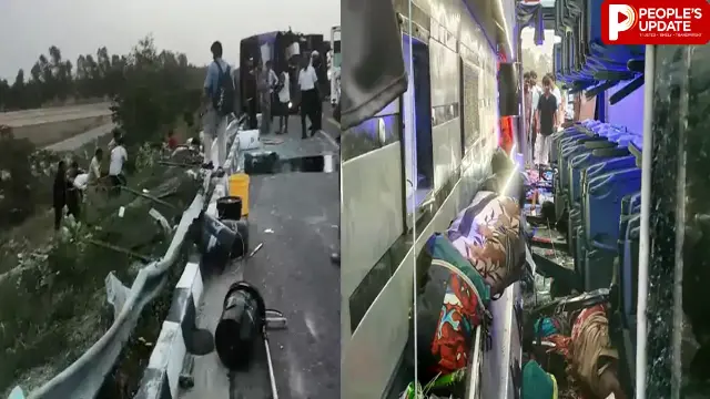 आगरा-लखनऊ एक्सप्रेसवे पर पलटी डबल डेकर बस, दर्दनाक हादसे में कई यात्रियों की मौत