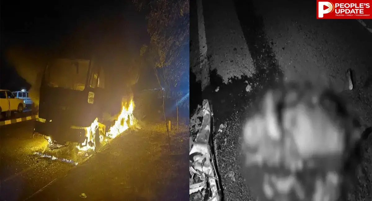 50 मीटर तक घिसटती रही गाड़ी: लगी आग, युवक की मौत