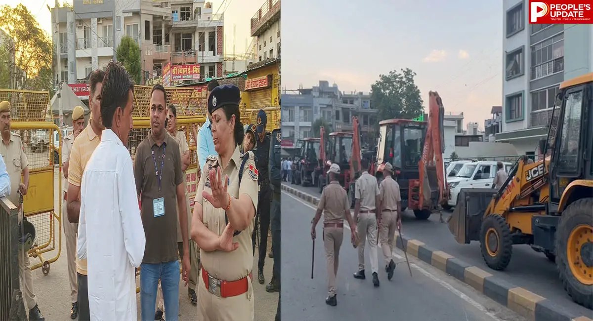 धारा 163 लागू, 3 हजार पुलिसकर्मियों की तैनाती के बीच हटाया जा रहा अतिक्रमण, इंटरनेट सेवाएं भी बंद