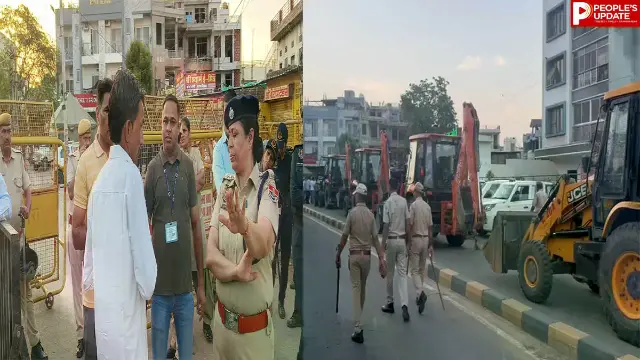 धारा 163 लागू, 3 हजार पुलिसकर्मियों की तैनाती के बीच हटाया जा रहा अतिक्रमण, इंटरनेट सेवाएं भी बंद