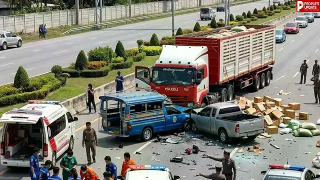 11 साल के बच्चे की चलाई पिकअप ने भिक्षुओं के समूह को रौंदा, 8 की मौत