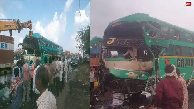 रात डेढ़ बजे हुआ हादसा! अचानक बिगड़ा बस का संतुलन, रतलाम-इंदौर फोरलेन पर बारिश के बीच पलटी यात्रियों से भरी बस
