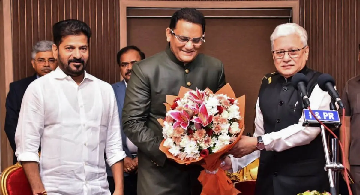 पूर्व कप्तान मोहम्मद अजहरुद्दीन रेवंत रेड्डी कैबिनेट में मंत्री बने, राज्यपाल जिष्णु देव शर्मा ने दिलाई मंत्री पद की शपथ