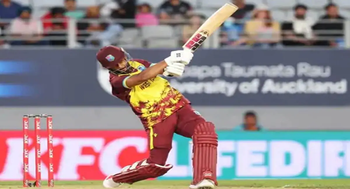 पहला टी-20 7 रन से जीता विंडीज, शाई होप ने खेली अर्धशतकीय पारी