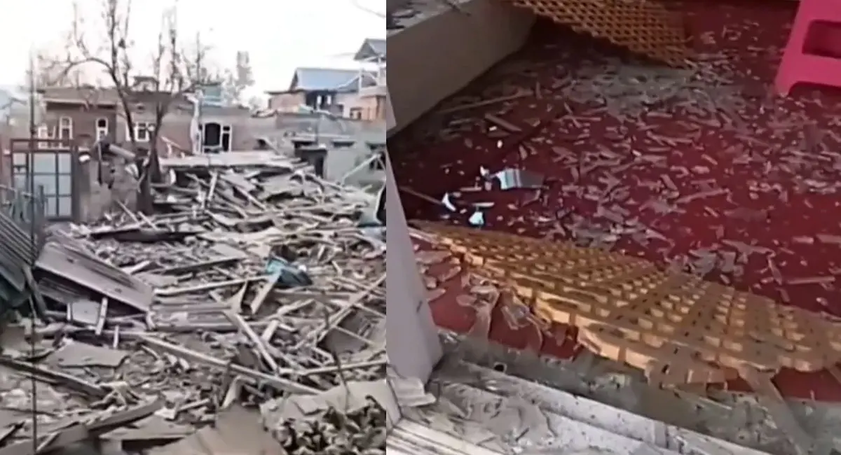 सुरक्षाबलों की बड़ी कार्रवाई, आतंकी नबी का घर IED ब्लास्ट से उड़ाया