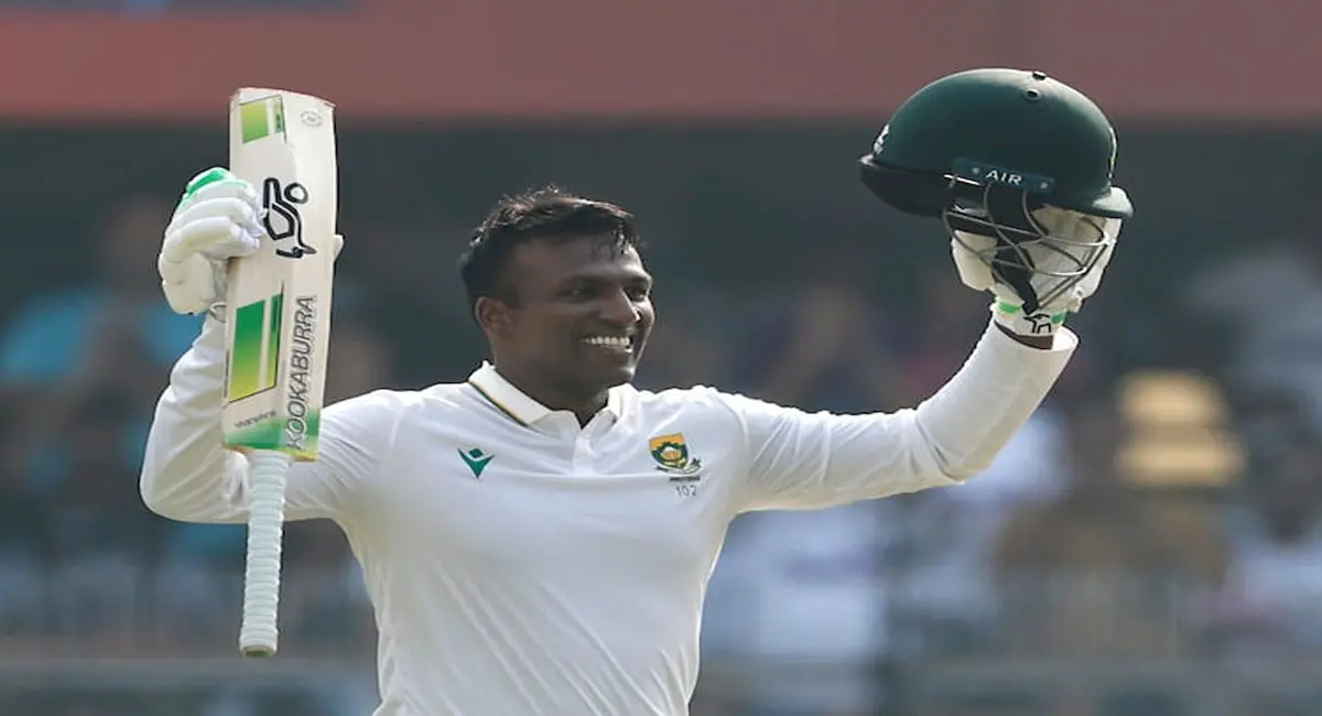 मुथुसामी का शतक, कुलदीप को मिले 4 विकेट