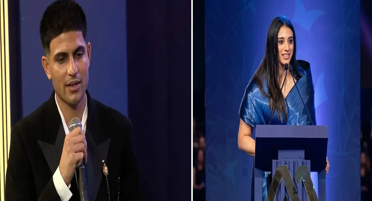 क्रिकेटर मंधाना- शुभमन गिल बेस्ट इंटरनेशनल क्रिकेटर ऑफ ईयर से सम्मानित, मिताली- द्रविड़ को मिला ये अवॉर्ड