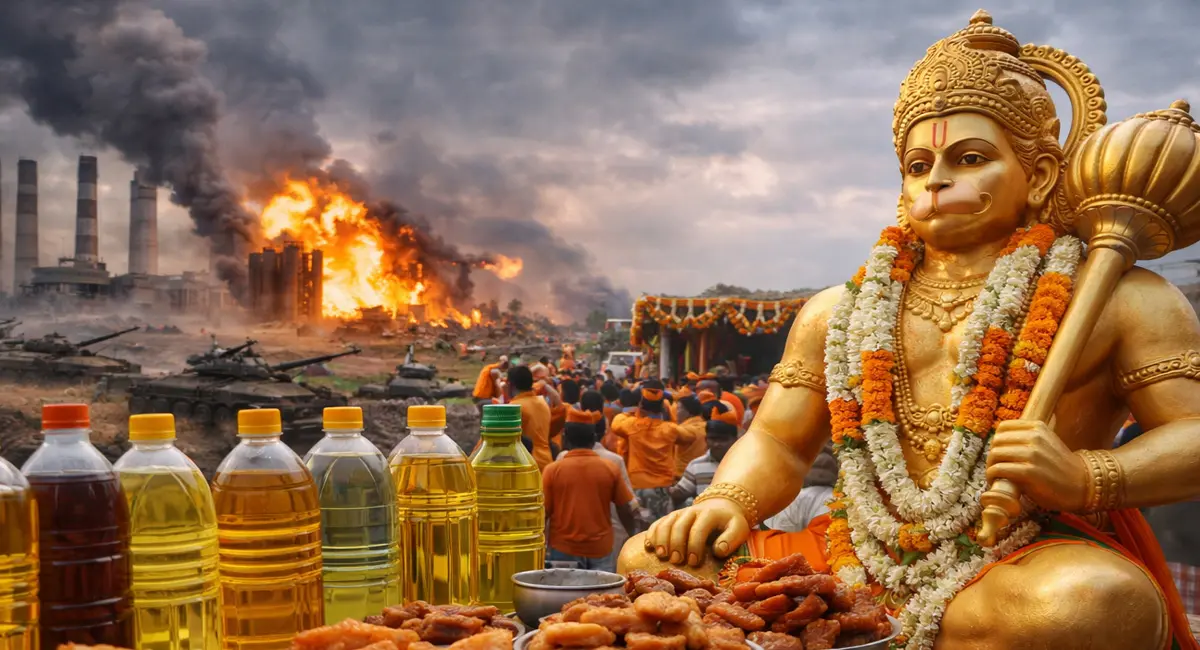 आसमान छूते खाद्य तेलों ने बिगाड़ा हनुमान जयंती का जायका