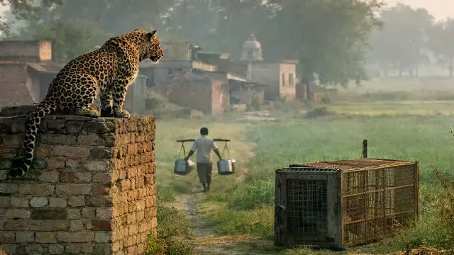 पिंजरे लगा कर भूला वन विभाग फसलों को पानी नहीं देने जा पा रहे किसान