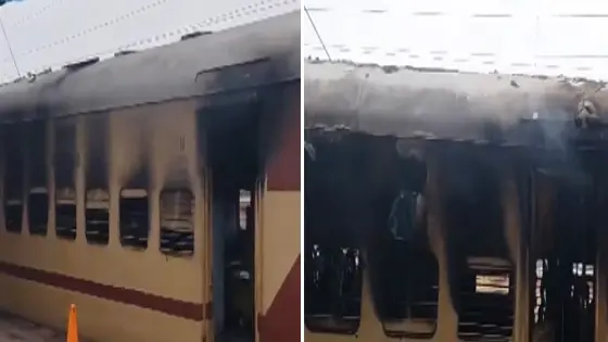 सासाराम- पटना इंटरसिटी के जनरल डिब्बे में लगी आग, प्लेटफॉर्म पर खड़ी थी ट्रेन अचानक उठा धुआं, सभी यात्री सुरक्षित