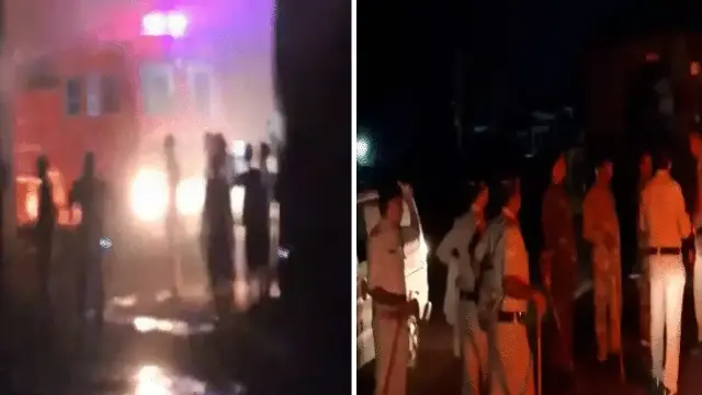 प्लांट में मची भगदड़, 1 मजदूर जिंदा जला 
