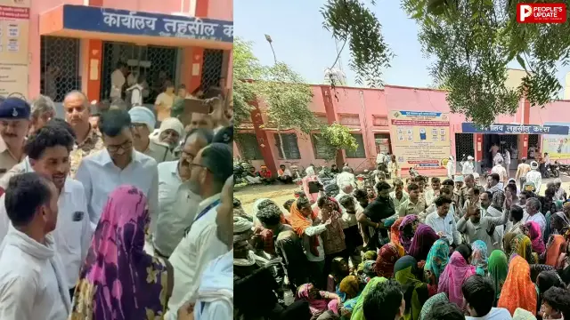 सड़क पर उतरे लोग; ट्रांसफर रद्द करने की मांग