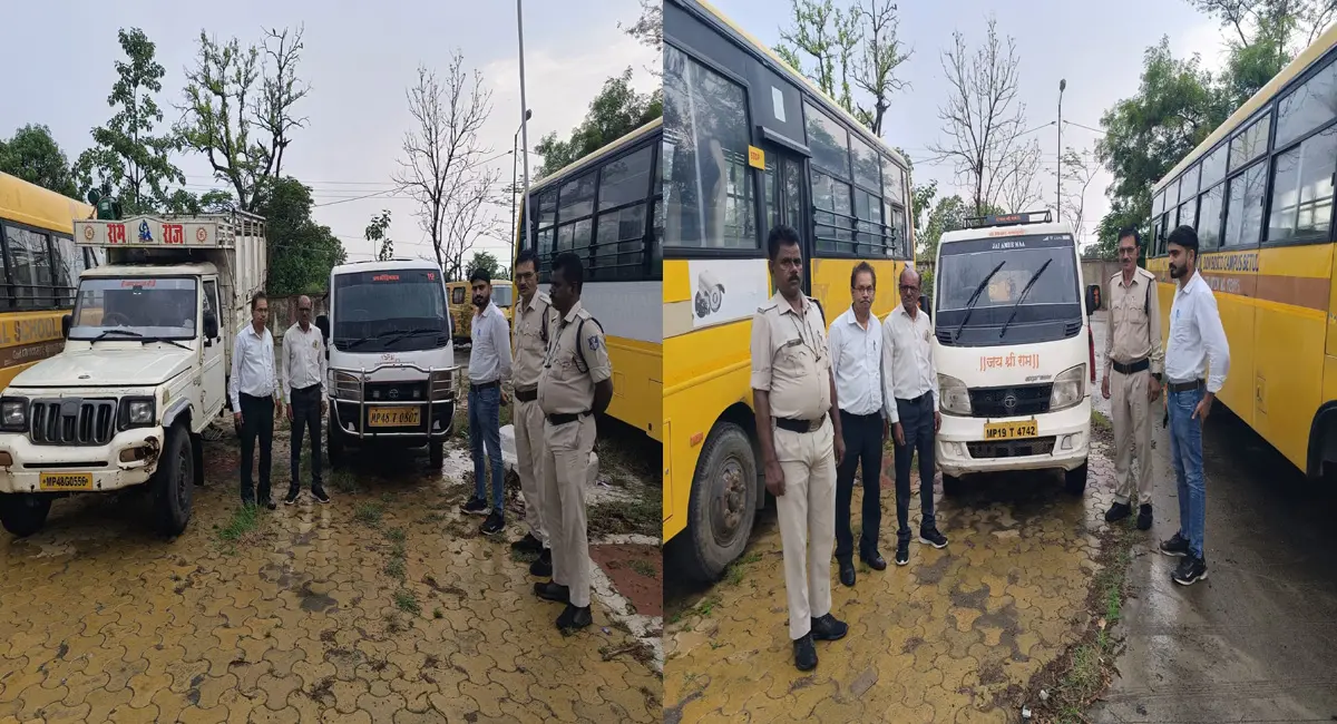 बिना फिटनेस-परमिट चल रहे 3 वाहन जब्त