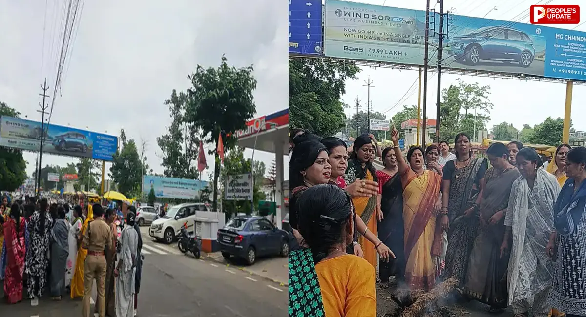 भाजपा की टिप्पणी के खिलाफ सड़कों पर उतरी महिला कांग्रेस, शिक्षा मंत्री सहित कंगना रनौत का फूंका पुतला