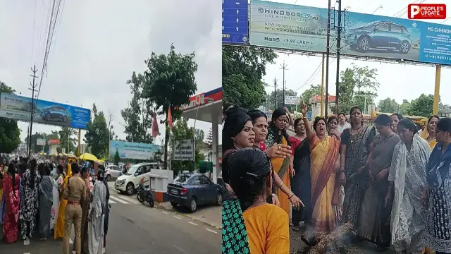 भाजपा की टिप्पणी के खिलाफ सड़कों पर उतरी महिला कांग्रेस, शिक्षा मंत्री सहित कंगना रनौत का फूंका पुतला