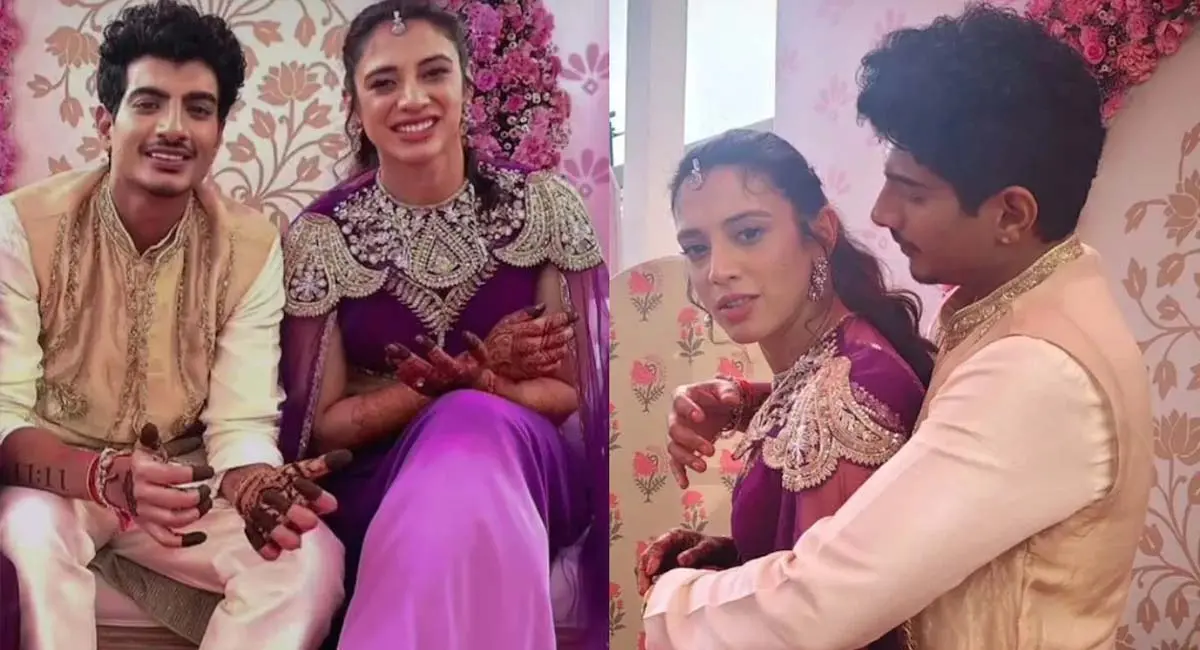 पलाश की होने वाली दुल्हनिया स्मृति ने मेहंदी में बिखेरा जादू, देखें अनदेखी फोटोज