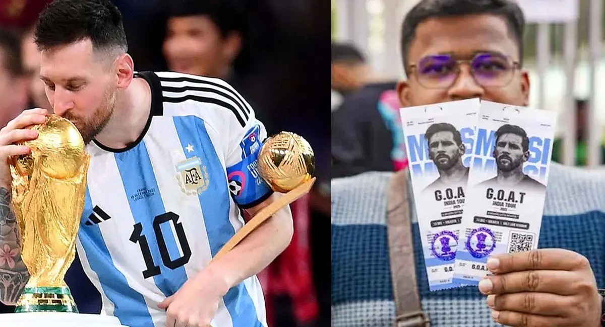 कोलकाता से शुरू हुआ मेसी का इंडिया टूर