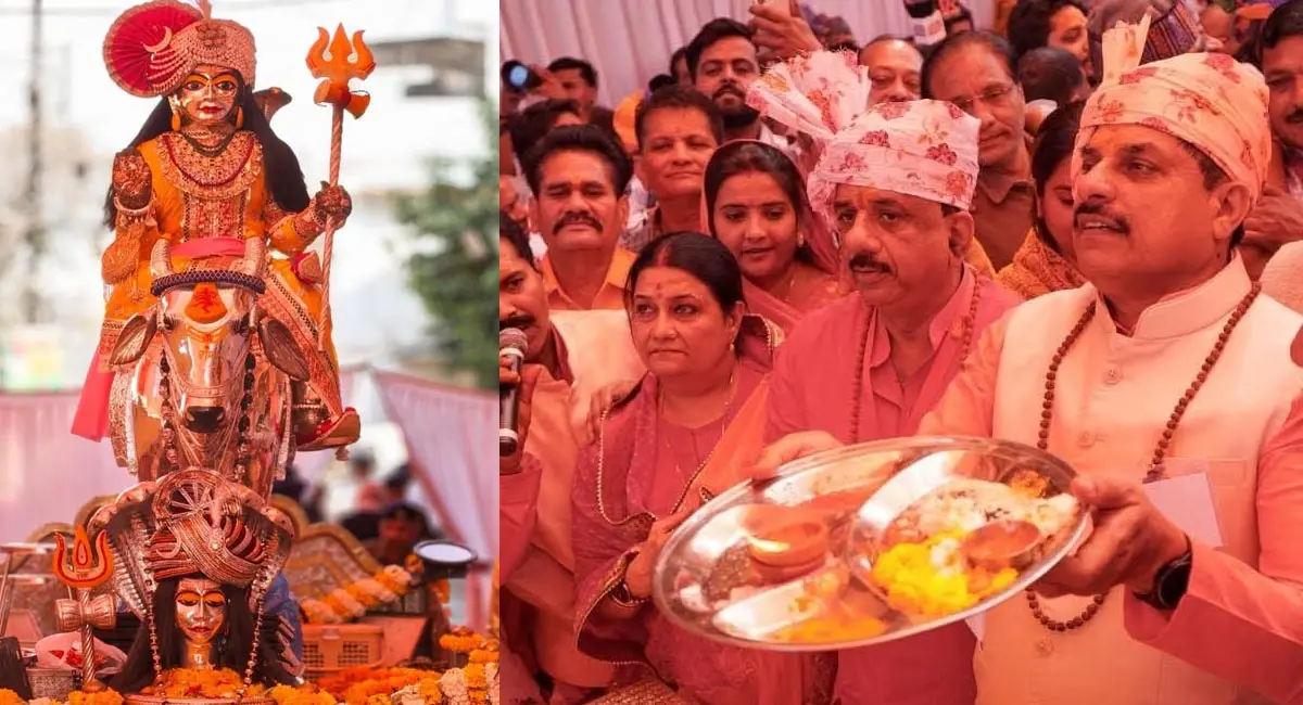 भोपाल में निकली भव्य शिव बारात, मुख्यमंत्री और केंद्रीय मंत्री शामिल - Image 5