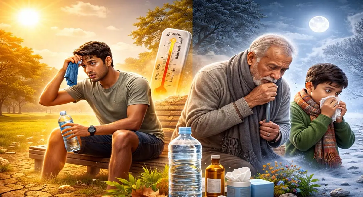 डिहाइड्रेशन, अस्थमा और सर्दी-खांसी से रहें सतर्क!